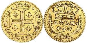 400 Reis Kingdom of Portugal (1139-1910) Gold Johann V. von Portugal (1689-1750)