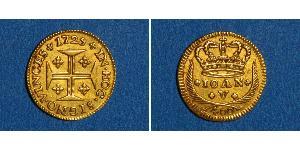 400 Reis Kingdom of Portugal (1139-1910) Gold Johann V. von Portugal (1689-1750)