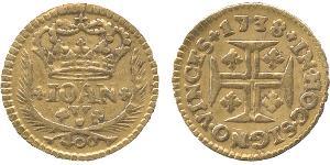 400 Reis Kingdom of Portugal (1139-1910) Gold John V of Portugal (1689-1750)