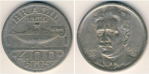 400 Reis Brasilien Kupfer/Nickel 