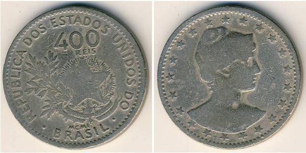 400 Reis Brasile Rame/Nichel 