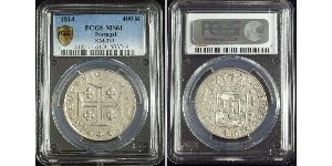 400 Reis Kingdom of Portugal (1139-1910) Silber 