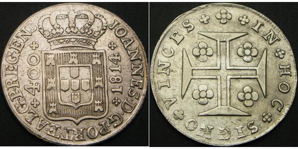 400 Reis 葡萄牙王國 (1139 - 1910) 銀 
