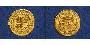 400 Рейс Королевство Португалия (1139-1910) Золото Жуан V король Португалии (1689-1750)