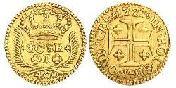 400 Рейс Королівство Португалія (1139-1910) Золото 