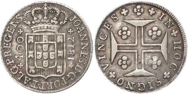 400 Рейс Королівство Португалія (1139-1910) Срібло 