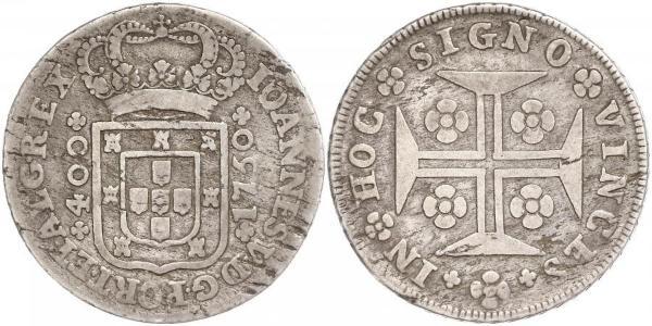 400 Рейс Королівство Португалія (1139-1910) Срібло 
