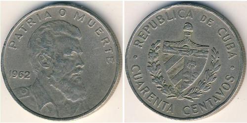 40 Centavo Cuba Cuivre/Nickel 