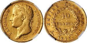 40 Franc Erstes Kaiserreich (1804-1814) Gold Napoleon Bonaparte(1769 - 1821)