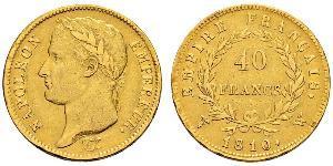 40 Franc Erstes Kaiserreich (1804-1814) Gold Napoleon Bonaparte(1769 - 1821)