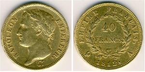 40 Franc Erstes Kaiserreich (1804-1814) Gold Napoleon Bonaparte(1769 - 1821)
