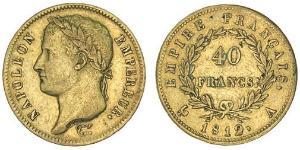 40 Franc Erstes Kaiserreich (1804-1814) Gold Napoleon Bonaparte(1769 - 1821)