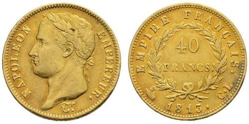 40 Franc Erstes Kaiserreich (1804-1814) Gold Napoleon Bonaparte(1769 - 1821)