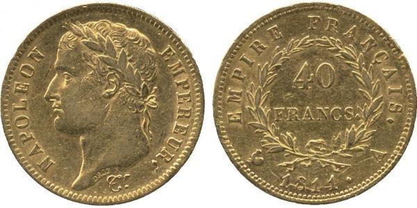 40 Franc Erstes Kaiserreich (1804-1814) Gold Napoleon Bonaparte(1769 - 1821)