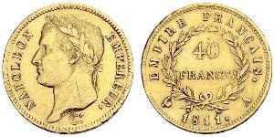 40 Franc First French Empire (1804-1814) Gold Napoleon (1769 - 1821)