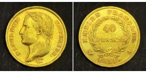 40 Franc First French Empire (1804-1814) Gold Napoleon (1769 - 1821)