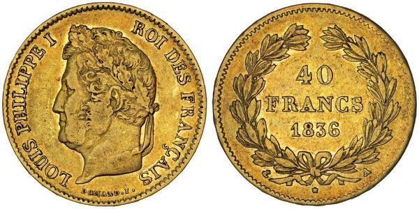 40 Franc Julimonarchie (1830-1848) Gold Louis-Philippe I (1773 -1850)