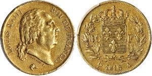 40 Franc Kingdom of France (1815-1830) Gold Ludwig XVIII (1755-1824)