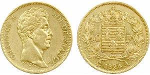 40 Franc Kingdom of France (1815-1830) Gold Charles X of France (1757-1836)