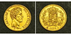 40 Franc Kingdom of France (1815-1830) Gold Charles X of France (1757-1836)