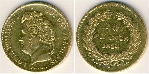 40 Franc Monarchie de Juillet (1830-1848) Or Louis-Philippe I (1773 -1850)