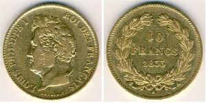 40 Franc Monarchie de Juillet (1830-1848) Or Louis-Philippe I (1773 -1850)