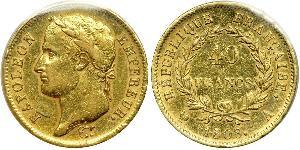 40 Franc Primer Imperio francés (1804-1814) Oro Napoleón Bonaparte(1769 - 1821)
