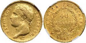 40 Franc Primer Imperio francés (1804-1814) Oro Napoleón Bonaparte(1769 - 1821)