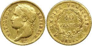 40 Franc Primer Imperio francés (1804-1814) Oro Napoleón Bonaparte(1769 - 1821)