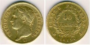 40 Franc Primer Imperio francés (1804-1814) Oro Napoleón Bonaparte(1769 - 1821)