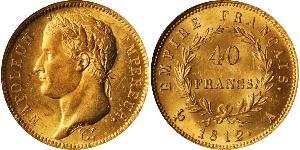 40 Franc Primer Imperio francés (1804-1814) Oro Napoleón Bonaparte(1769 - 1821)