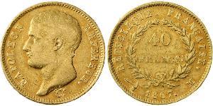 40 Franc Primer Imperio francés (1804-1814) Oro Napoleón Bonaparte(1769 - 1821)