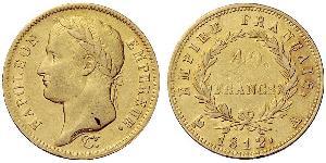 40 Franc Primer Imperio francés (1804-1814) Oro Napoleón Bonaparte(1769 - 1821)