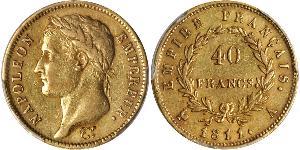 40 Franc Primo Impero francese (1804-1814) Oro Napoleone Bonaparte(1769 - 1821)