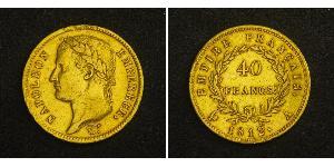 40 Franc Primo Impero francese (1804-1814) Oro Napoleone Bonaparte(1769 - 1821)