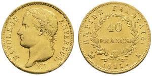 40 Franc Primo Impero francese (1804-1814) Oro Napoleone Bonaparte(1769 - 1821)