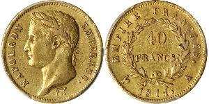 40 Franc Primo Impero francese (1804-1814) Oro Napoleone Bonaparte(1769 - 1821)