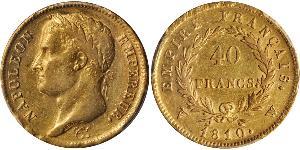 40 Franc Primo Impero francese (1804-1814) Oro Napoleone Bonaparte(1769 - 1821)