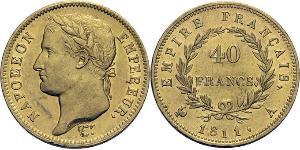40 Franc Primo Impero francese (1804-1814) Oro Napoleone Bonaparte(1769 - 1821)