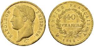 40 Franc Primo Impero francese (1804-1814) Oro Napoleone Bonaparte(1769 - 1821)