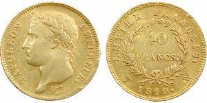 40 Franc 法兰西第一帝国 (1804 - 1814) 金 拿破仑一世(1769 - 1821)