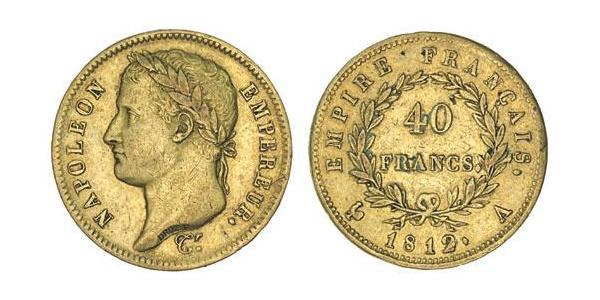40 Franc 法兰西第一帝国 (1804 - 1814) 金 拿破仑一世(1769 - 1821)