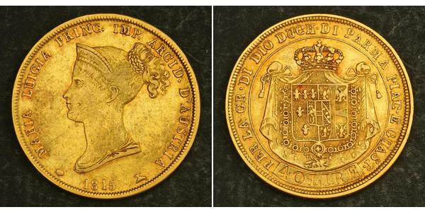 40 Lira Duchy of Parma (1545 - 1859) / Italy Gold Marie Louise, Duchess of Parma