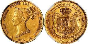 40 Lira Herzogtum Parma (1545 - 1859) / Italien Gold Marie-Louise von Österreich