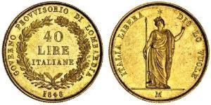 40 Lira Italian city-states Gold 