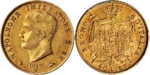 40 Lira Kingdom of Italy (Napoleonic) (1805–1814) Gold Napoleon (1769 - 1821)