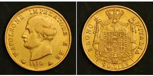 40 Lira Kingdom of Italy (Napoleonic) (1805–1814) Gold Napoleon (1769 - 1821)