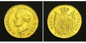 40 Lira Kingdom of Italy (Napoleonic) (1805–1814) Gold Napoleon (1769 - 1821)