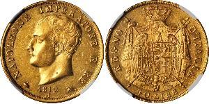 40 Lira Kingdom of Italy (Napoleonic) (1805–1814) Gold Napoleon (1769 - 1821)