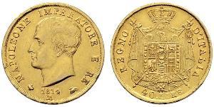 40 Lira Kingdom of Italy (Napoleonic) (1805–1814) Gold Napoleon (1769 - 1821)